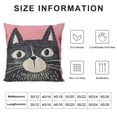 thumbnail image 5 of FUMJ Cartoon Cute Grey Cat Love Throw Pillow Cover,Cute Cartoon Animal Kitten Cushion Cover for Sofa Bed Home Decor ,Housewarming Gifts,Cat Lovers Cat Mom Gifts, 5 of 5