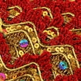 thumbnail image 4 of segolike 13mx35mm Sequin Lace Edge Trims Ribbon DIY Sewing red, 4 of 7