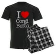 thumbnail image 6 of CafePress - I Heart Corgi Butts Men's Dark Pajamas - Men's Dark Loose Fit Cotton Pajama Set, 6 of 7