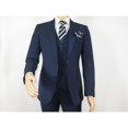 thumbnail image 2 of Men Suit BERLUSCONI Turkey 100% Italian Wool Super 180's 3pc Vested #Ber20 Navy, 2 of 11