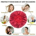thumbnail image 5 of Long Hair Care Women Satin Bonnet Sleep Hat Cap Night Head Cover Turban Wrap, 5 of 5