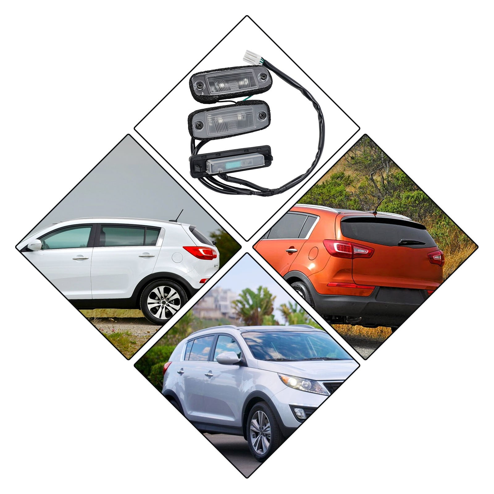Ana Enhance the Look of Your For Kia Sportage with a New Rear License Plate Light Lamp Fitment For Kia Sportage 2011 2016