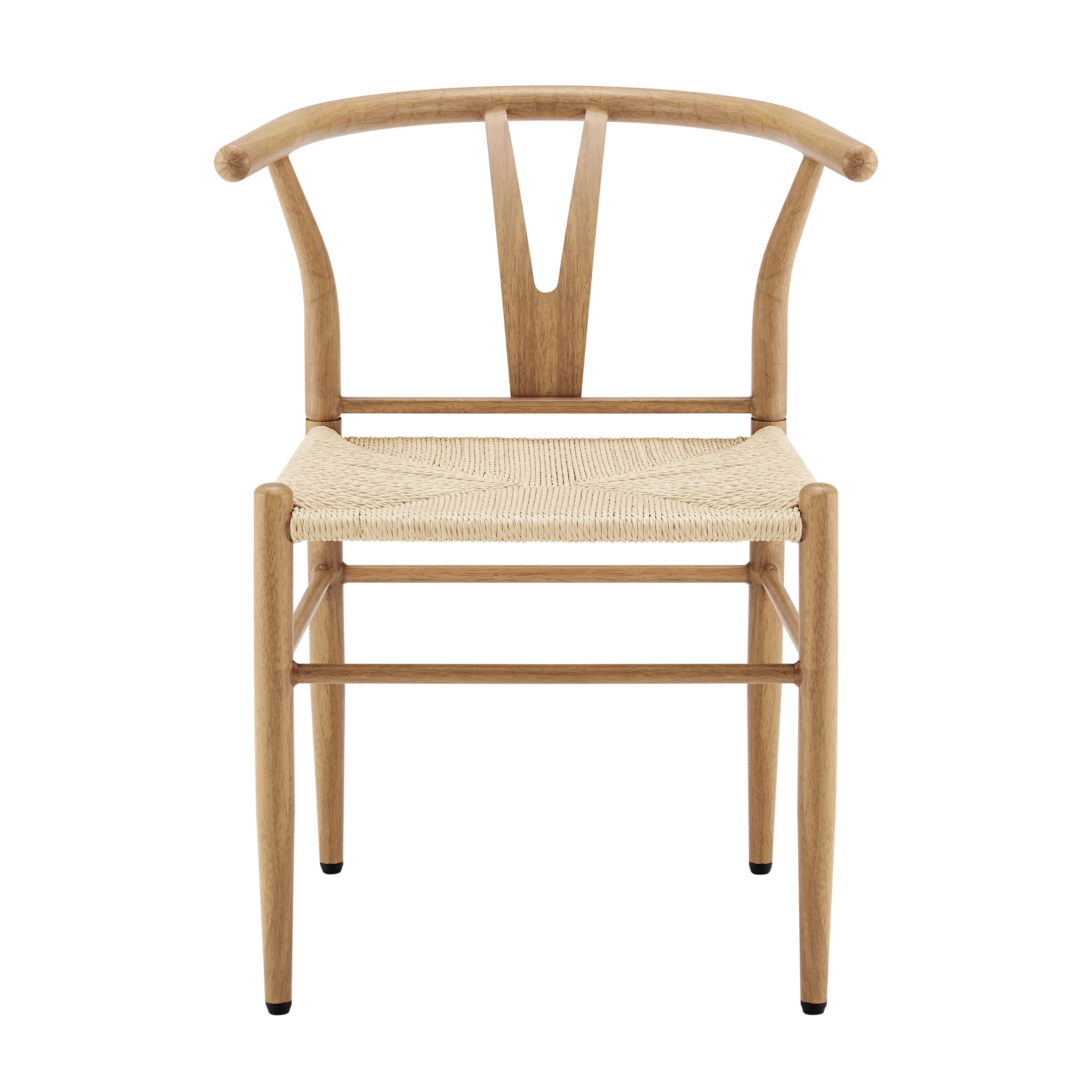 Better Homes & Gardens Springwood Wishbone Metal Dining Chair 2 Pack, Light Honey Color for Indoor