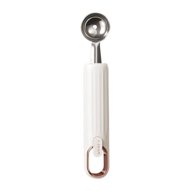 Cuchara de Acero Inoxidable para Frutas - Ergonómica, para Formar Bolas de Sandía Cantalupo