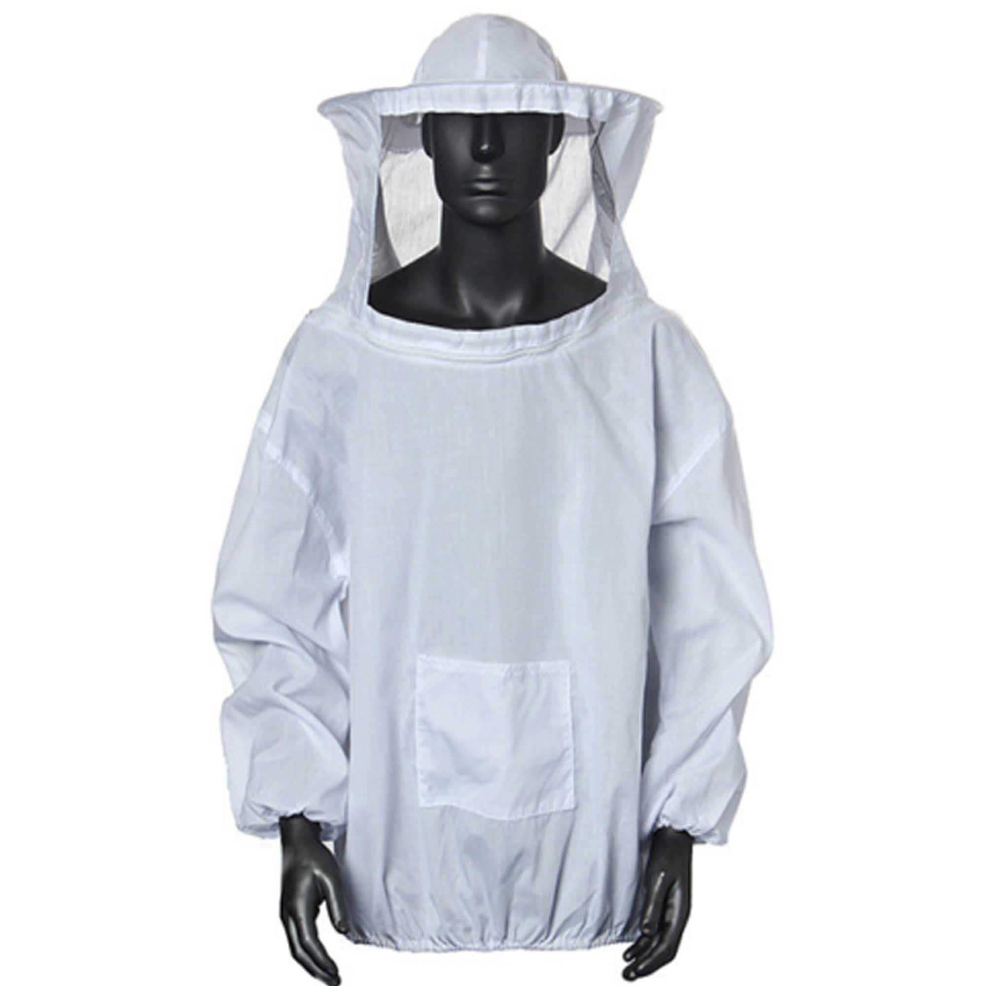 Details about   White Beekeeping Bee Keeping Jacket Veil Suit Dress Smock Protective Gloves 