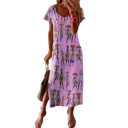 

Women s Nightgown Print Tee Short Sleeve Sleep Nightshirt Loungewear Sleepwear Pajama Dress