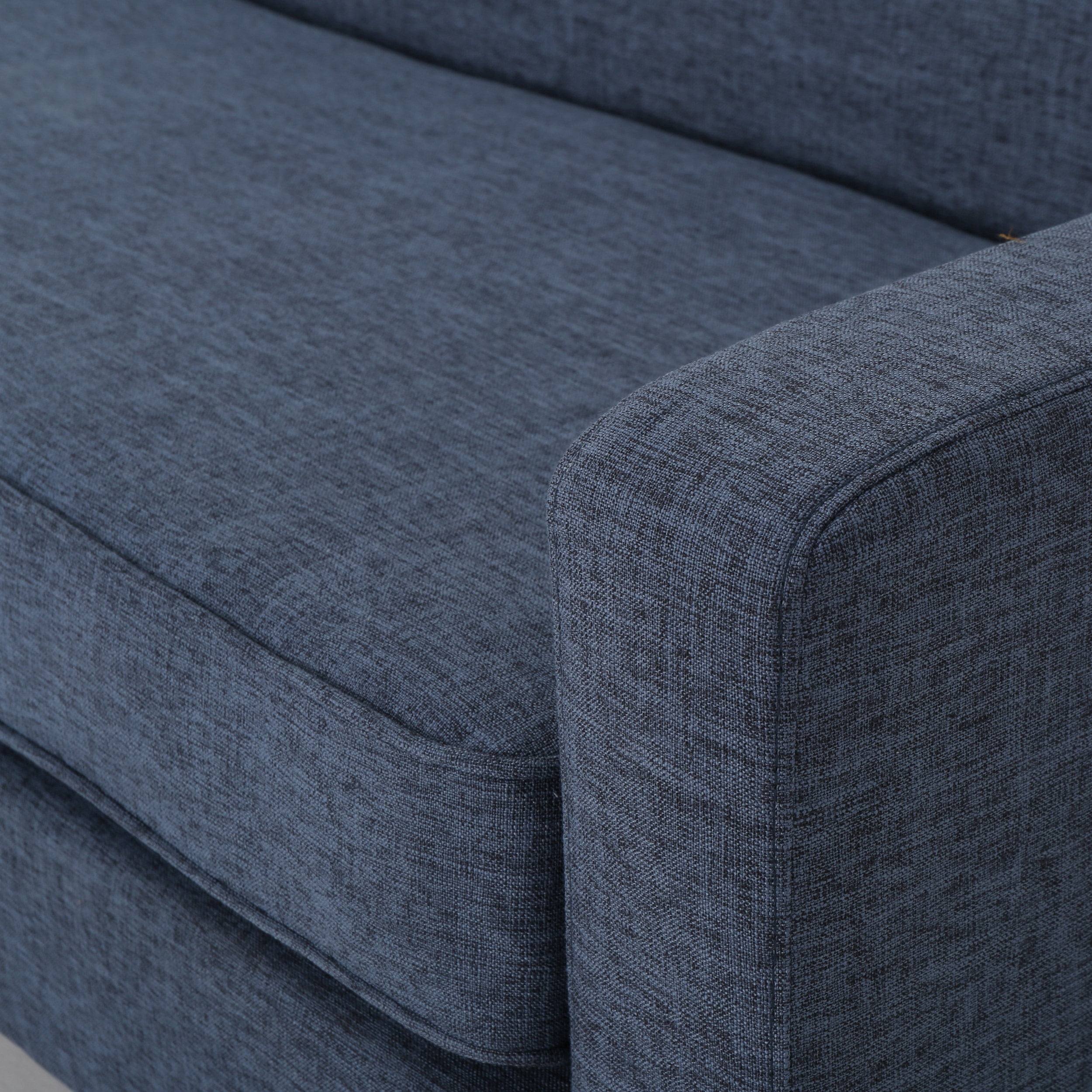 Bellamy Studios Augustine Upholstered 3 Seater Fabric Sofa, Dark Blue