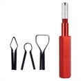 thumbnail image 1 of Juego de Mangos para Alisar Esquinas con 3 Cuchillas para Soldar Pisos de PVC, Herramienta Niveladora de de Aleación de Aluminio, Color Rojo., 1 of 6