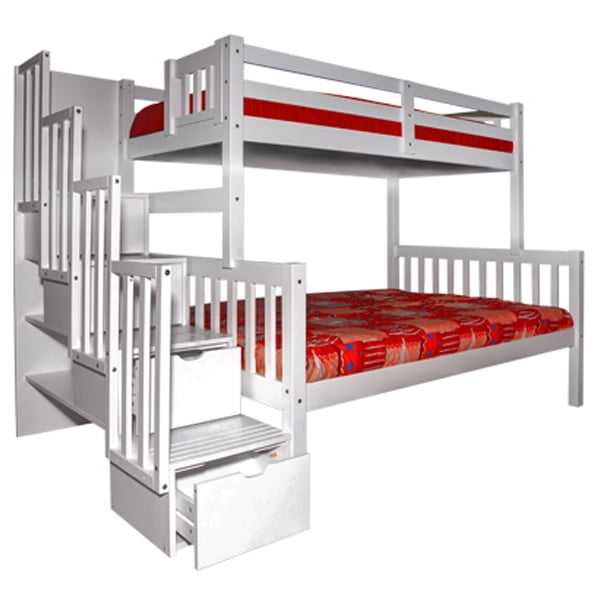 Stairway Twin over Full Bunk Bed