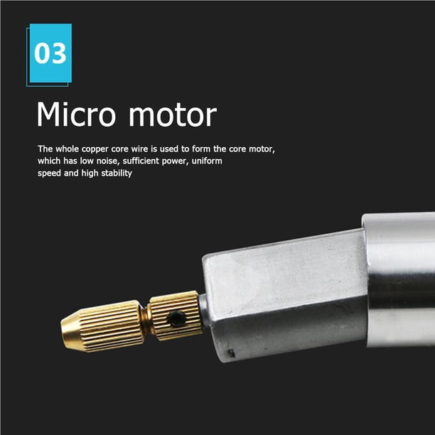 Mini Taladro Eléctrico, Amoladora, Velocidad Ajustable, Pulido, Grabado, Pluma De Molienda, Kit De Herramientas Scienceny TO003516-00