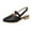 Black, variant on OAVQHLG3B Women's Summer Slingback Sandals Pointed Toe Low Heel Chunky Heel Trendy Sandals Casual Shoes