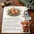 thumbnail image 2 of Lekihaqq Highlands Bull Month Keychain Reminder Of Silent Power Daily Strength Gift Keychain Bull Keyring Charm Durable Metal Pendant Motivational Cow Key Chain For Men Women Friend Family Work Office, 2 of 8