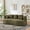 Forest Green, variant on Christopher Knight Home 90" Curved Boucle Sofa with Pillows, Modern 3-Seat Upholstered Couch, Nomad