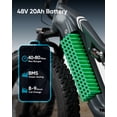 thumbnail image 4 of PUCKIPUPPY Electric Bike for Adults 1350W Peak 28mph Top Speed 80Miles Range 26" Fat Tire Full Suspension Ebikes 48V 20AH Battery 8 Speed E-Mountain Bikes, Torque Sensor, Comply with UL2849 By SGS, 4 of 14
