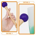 thumbnail image 2 of OULII Singing Bowl Sticks Meditation Aid Purple Rubber for Adults 1 Set, 2 of 8