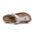 thumbnail image 5 of PU Leather Thong Cork Slipper Women Unisex Beach Flip Flop Big Size, 5 of 6