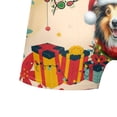 thumbnail image 5 of Merry Christmas Santa Shetland Sheepdog Scarf Twinkling Lights Xmas Holiday All Over Print Boxer Briefs Underwear for Men Dad Sheltie Dog Lover Gifts - 00022, 5 of 6