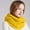 Yellow, variant on ZSQDM Scarf Loop Padded Scarf Bib Woolen Winter Knit Warmth Circle Womens Scarf Women beanie Hat Scarf ,Hat,& Gloves Kitsch Shower Cap