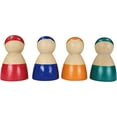 thumbnail image 7 of TEKOR 12 Pcs Wooden Bright Color Rainbow Peg Dolls Toy | Pretend Play Little People Figures for Toddlers Boys Girls | Montessori Learning Educational Kids Toys | Colorful Wood Stacking Rainbow Friends, 7 of 7