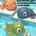 thumbnail image 4 of Juguetes de baño para bebé, dinosaurio de dibujos animados, flotador de agua, juguetes de natación, regalos para niños, 4 of 4