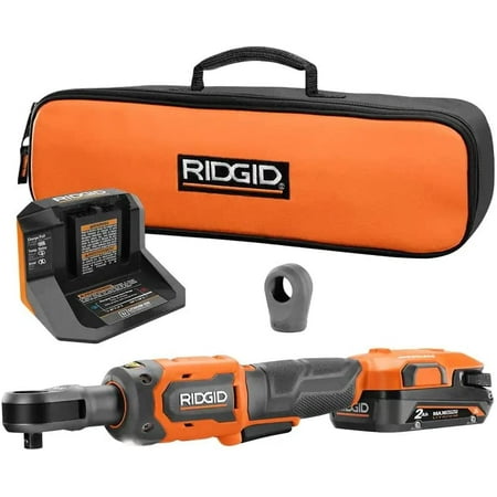 

18V Brushless Cordless 3/8 in. Ratchet Kit with 2.0 Ah Battery and Charger and Protective Boot