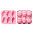 thumbnail image 2 of 3D Easter Egg 6 Cavities Easter Chocolate Silicone Rabbit Egg Tray Non Stick Baking For Easter Chocolate Cakes And Desserts, 2 of 6