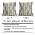 thumbnail image 5 of Sage Green Boho Pillow Covers 20x20 Set of 2 Bohemian Ethnic Geometric Herringbone Print Decorative Throw Pillows Outdoor Pillowcase Square Linen Farmhouse Cushion Case Decor Couch Sofa Bed, 5 of 6