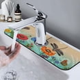 thumbnail image 7 of Sikiie Colorful Plants And Insects Splash Guard for Sink Faucet-1 PC Super Absorbent Fast Drying Mat Sink Gadgets-Splash Guard for Kitchen, Sink Mat, 7 of 7