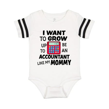 

Inktastic I Want to Grow Up to Be an Accountant Like My Mommy Gift Baby Boy or Baby Girl Bodysuit