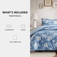 thumbnail image 2 of Mainstays Blurred Rose 2-Piece Blue Comforter Set, Twin/Twin XL, 2 of 9