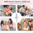 thumbnail image 6 of Rose Flower w/ Birthstone Cross Urn Pendant Memory Necklace for Cremation Ashes Keepsake Beautiful Elegant Women's Memorial Jewelry, 6 of 6