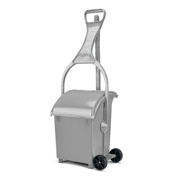 PooPail - Tall with Wheels - Gray