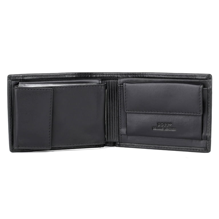 Wallet double compartment bag／black Dopp Men's Regatta Convertible Billfold, Rich Oil Tanned