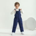 thumbnail image 3 of Valcatch Unisex Toddler Solid Color Snow Bib Overalls Waterproof Warm Down Puffer Snowsuit for Baby Boys Girls, 3 of 9