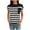 Black, variant on HAiming Women's Striped Knit Cotton Blouse Short Sleeve Crew Neck Sweater Tops Casual Loose T Shirts