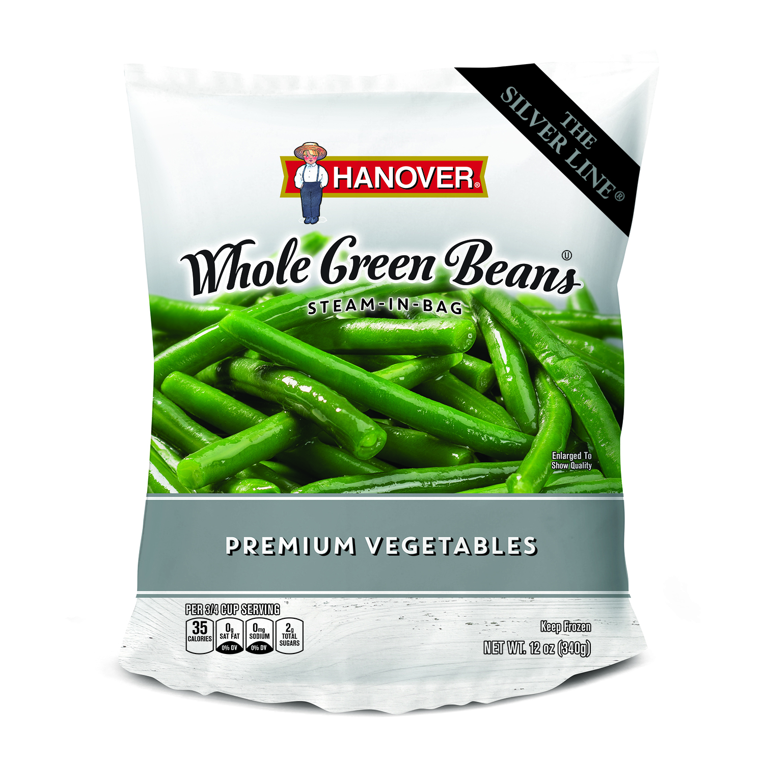 Hanover SteaminBag Frozen Whole Green Beans Whole, 16 oz