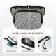 thumbnail image 5 of Fotbe Weave Geometric Cangurera Cuadrada con Estampado de Doble Capa, Bolsa de Cintura Ajustable Mini para Hombres y Mujeres, 5 of 9