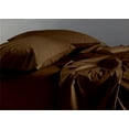 thumbnail image 3 of Pure Giza Cotton Short King Bed Sheets Set 300 Thread Count Bedding – Short King Bed, 20" Inch Deep Pocket 300TC Sheet - Chocolate, 3 of 7
