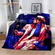thumbnail image 1 of Manta de felpa suave con patrón de Michael Jackson, manta de franela para sala de estar, dormitorio, cama, sofá, cubierta de Picnic, 1 of 4