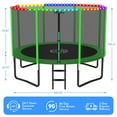 thumbnail image 2 of YORIN Trampoline for 5-6 Kids, 12FT 14FT 10FT 8FT Trampoline for Adults with Enclosure Net, Ladder, 1200LBS Weight Capacity Outdoor Round Recreational Trampoline, Heavy Duty Upgrade Trampoline, 2 of 8