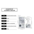 thumbnail image 3 of Countertop Cleaner Spray 8oz Removes Stubborn Stains Water Marks On Granite Quartz Laminate Butcher Block Non Abrasive Streak Free Formula Safe For Food Surfaces Daily Kitchen Disinfectant, 3 of 9