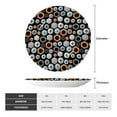 thumbnail image 2 of Salouo Colorful Screws Pattern Bone China Decorative Plate,Holiday Decor Decorative Ceramic Plates with Stand Elegant Home DéCor for Hallway/Living Room/Bedroom-8in, 2 of 6