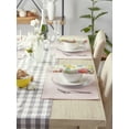 thumbnail image 2 of Pale Mauve Eco-Friendly Chambray Fine Ribbed Placemat 6 Piece, 2 of 3