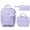 Purple, variant on 4PCS Backpack with Lunch Box, Pencil Case & Earphone Bag, Waterproof Casual Daypack for Travel, Pink
