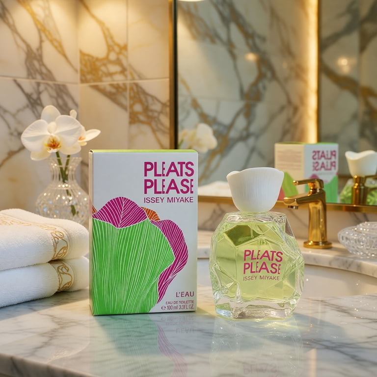 最終値下げ〜【希少柄 極美品】PLEATS PLEASE トップス　カットソー Issey Miyake Pleats Please Leau for Women - 3.3 oz EDT Spray