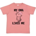 thumbnail image 3 of Inktastic My Oma Loves Me Girls Gift Girls Toddler T-Shirt, 3 of 5