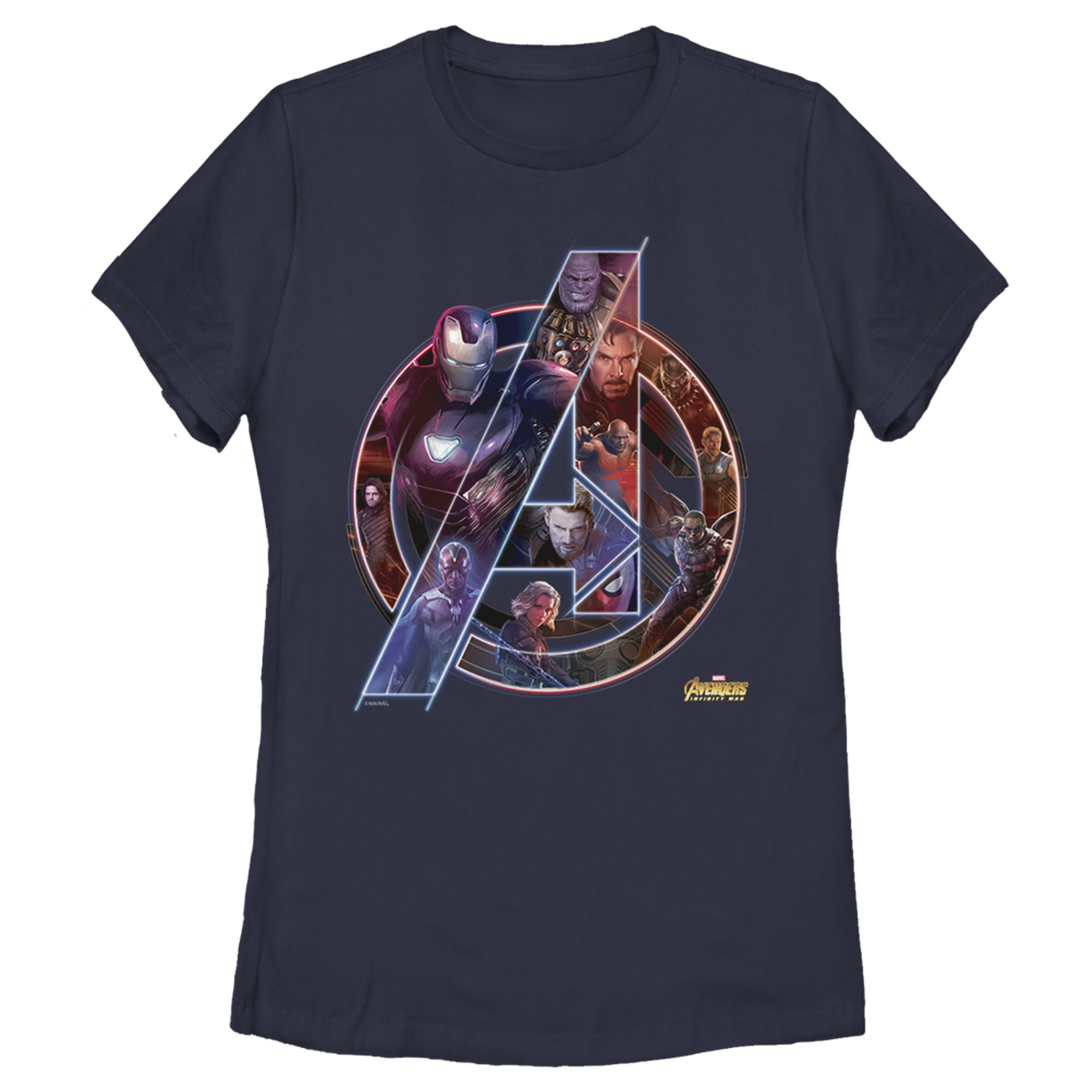 Marvel - Marvel Women's Avengers: Infinity War Logo T-Shirt - Walmart ...