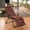 Coffee, variant on Outdoor Chaise Lounge Cushion, Waterproof Sunproof Garden and Patio Rocking Chair Pad, Sandproof Beach Recliner Furniture Cushion