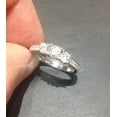 thumbnail image 3 of Pompeii 1 CT 3-Stone Diamond Milgrain Accent Engagement Ring 10K White Gold (I/J,I2-I3), 3 of 3