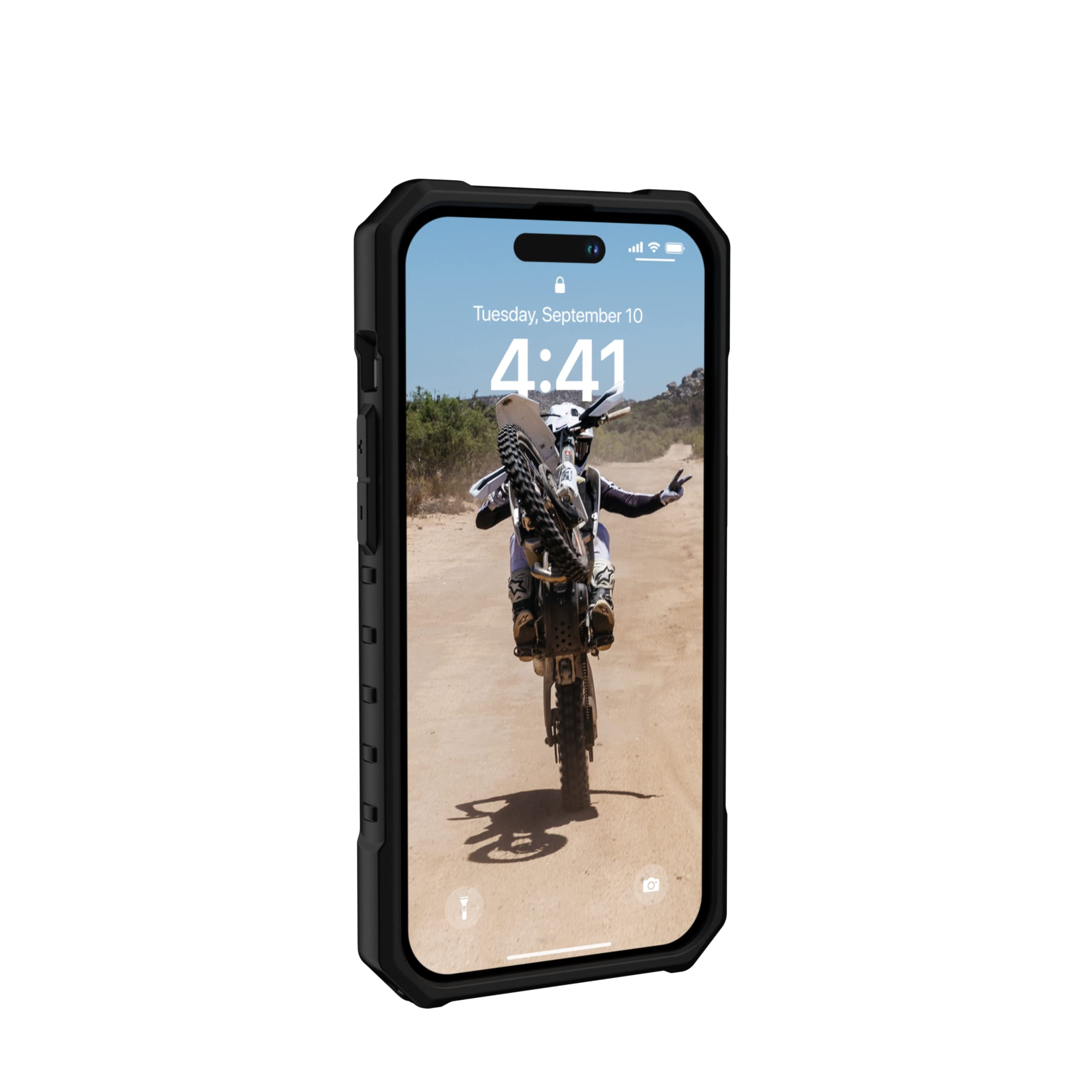 UAG iPhone 14 Pro Case Blue Mallard 6.1" Pathfinder Built-in Magnet Compatible with MagSafe Charging Slim Lightweight Shockproof Dropproof Rugged Protective Cover by URBAN ARMOR GEAR